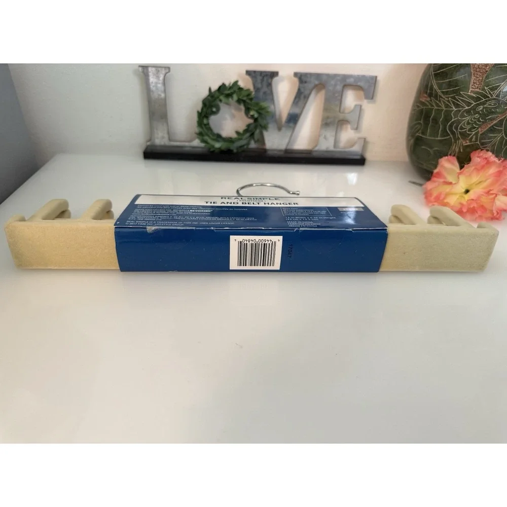 Tie and Belt Hanger 20 Non Slip Hooks Folds Flat Bed Bath and Beyond Stone Color